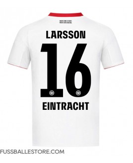 Günstige Eintracht Frankfurt Hugo Larsson #16 Auswärtstrikot 2025-26 Kurzarm